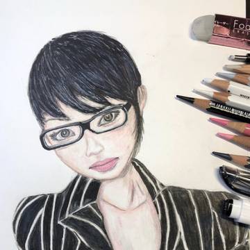 深田恭子さん 色鉛筆