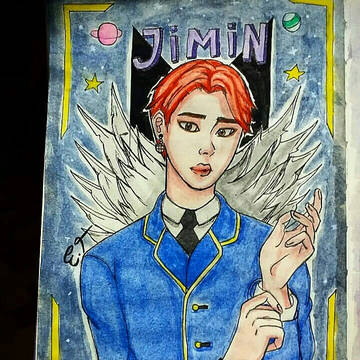 Jimin un watercolor 😍