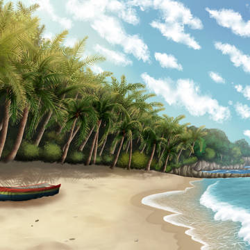 ビーチ背景