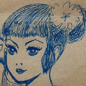 らくがき　白娘