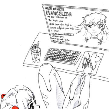 Asuka watching Netflix