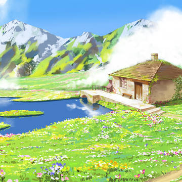 哈尔的移动城堡同人场景