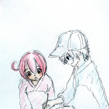 血球も浴衣を着ます
