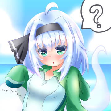 水着姿のちっこい妖夢ちゃん