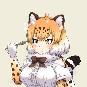 ジャガーさんにかき氷をあげました