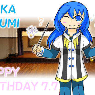 「ななしのおろち」　藍澄重深歌 誕生日イラスト　2019
