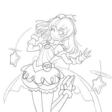 キュアミルキー線画