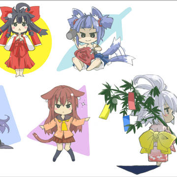 よそこの子含むちまキャラ落書き集