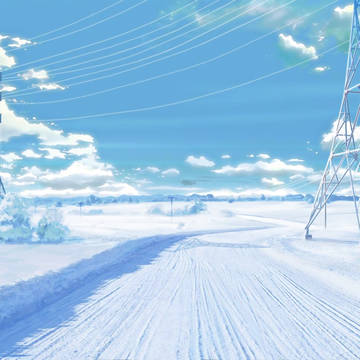 Snow road
