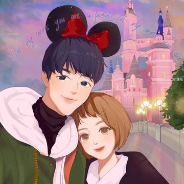童话 少女 情侣