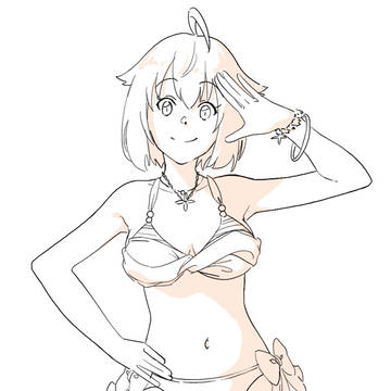 伊吹翼と堀裕子の絵