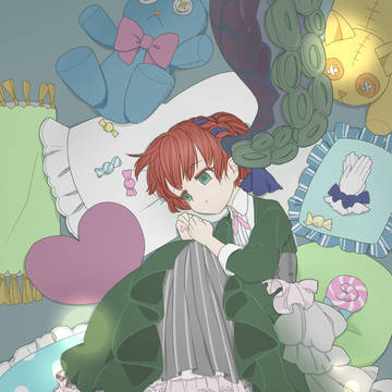 疲れた少女とやさしい触手