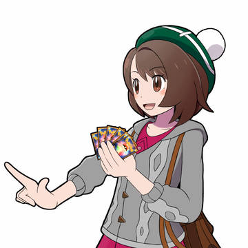 ポケカをする女主人公ちゃん