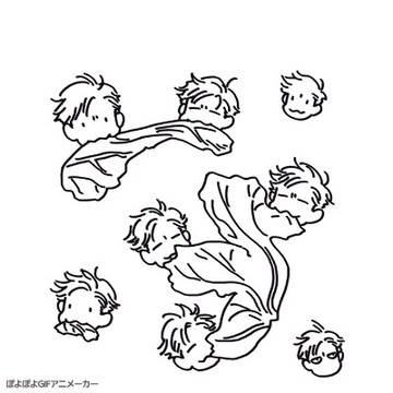 キャベツを荒々しく奪い合う