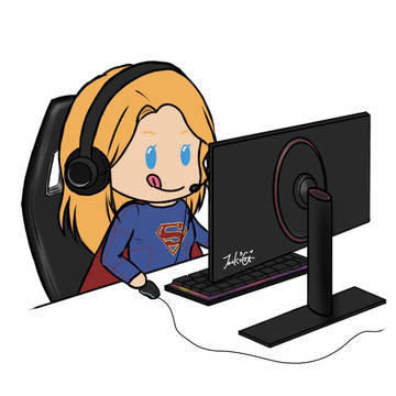 Gaming Supergirl
