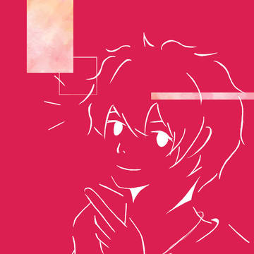 少ない線で男の子描いてみた