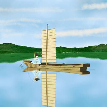 낚시하는 선비 Korean Nobleman fishing