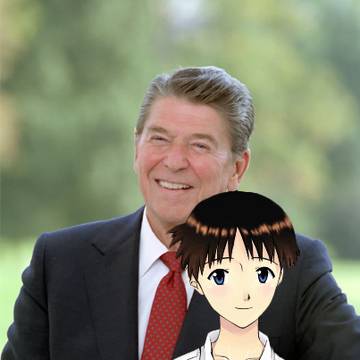 ロナルド・レーガンとイカリ・シンジ