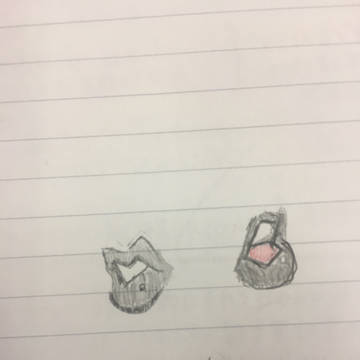 ジョジョのキャラクター 口だけ描いてみた