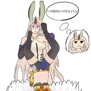 サリッサに変な頼みするリノ