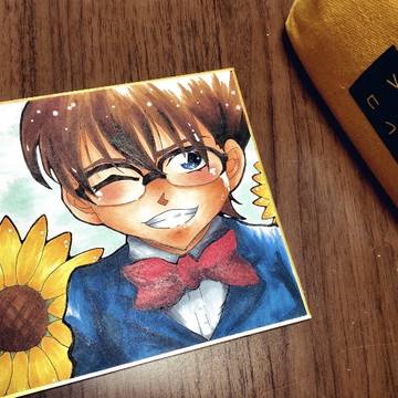 向日葵とコナンくん