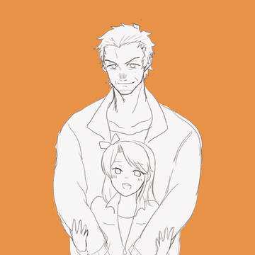 イサークさんとレインちゃん