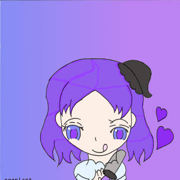 オリキャラ　野菜の擬人化　Ｎo.2　ナスちゃん　リョーマの帽子