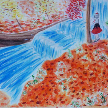 Fall of Fall ~ Autumnal Waterfal