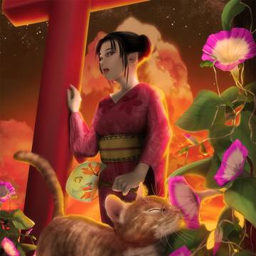 老猫と夕暮れの儀式