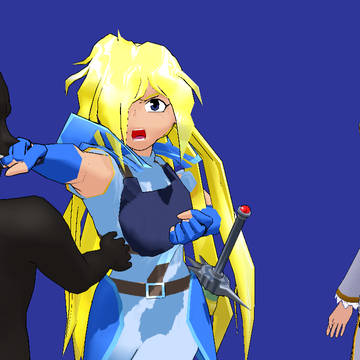 MMDで4コマみたいなの作ってみた…