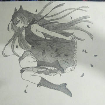 韩漫《我的魔女》-使魔莉莉 临摹