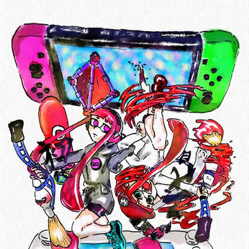 スプラトゥーン4周年記念イラスト