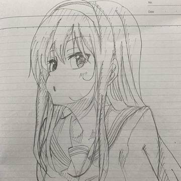なぜかそこそこ上手く描ける(と思う)霞ヶ丘詩羽