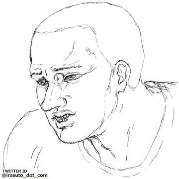 Drawing 黒人男性