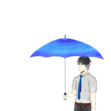 男子(傘)
