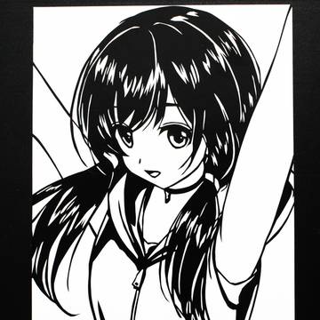 【切り絵】天野 陽菜(天気の子を切ってみた) No.74