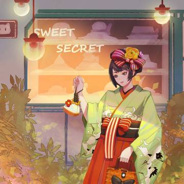 色彩练习 和服少女