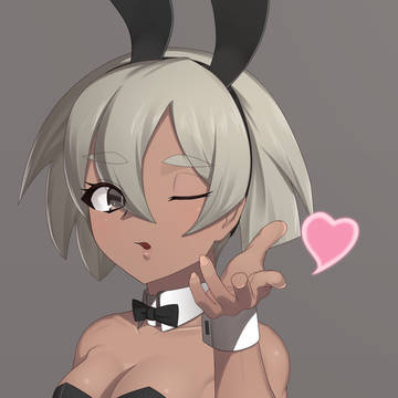 バニーガールサイトウちゃんの投げキッス