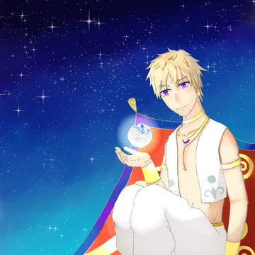 夜空中的魔法師