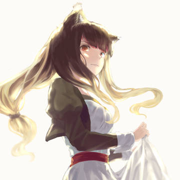 ホロx白ワンピ