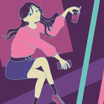 「#リプをもらった番号の色を使って絵を描く」の結果