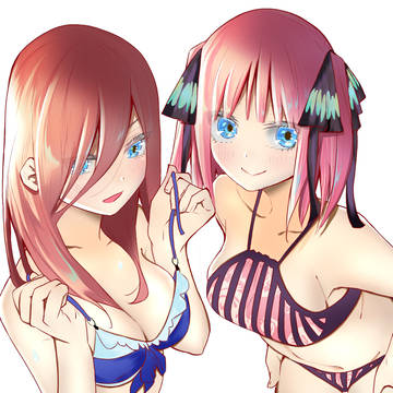 水着三玖&二乃ちゃん