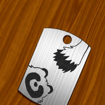 raccoon dog tag