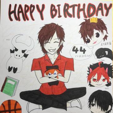 谷山紀章さん誕生日イラスト
