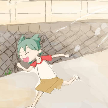 お絵かきの森でよつばと