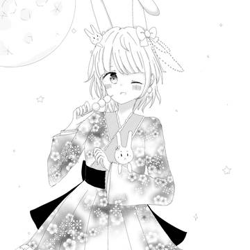 お月見うさぎちゃん🐰🌕