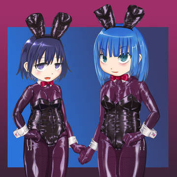 ツルぴちバニーガール少女