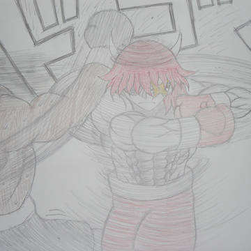 回転右フック②