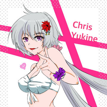 戦姫絶唱シンフォギア クリス水着絵