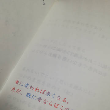 朱に交われば赤くなる。ただ既に青ならばこのかぎりではない。